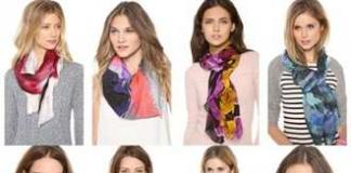 Красиво завязываем шарф разными способами